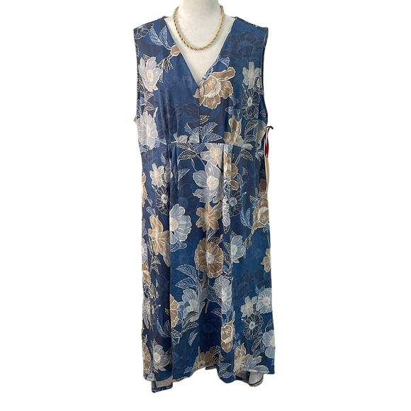 Ruby Rd. Dresses & Skirts - NWT Ruby Rd. Sleeveless High-Low Hem Floral Print Flowy Dress Plus Size 2X